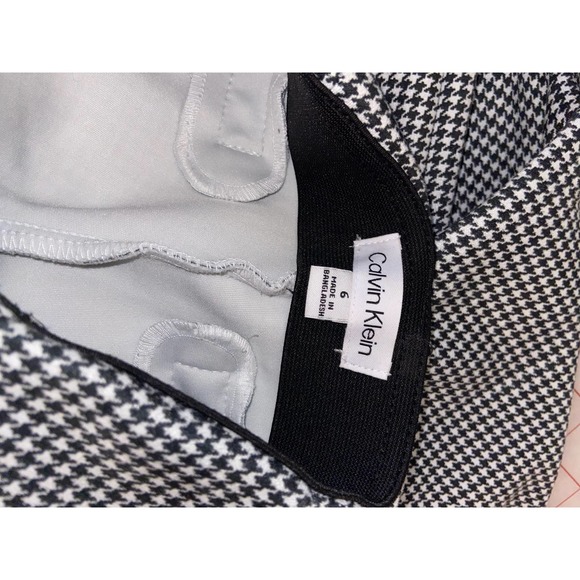 Calvin Klein Tummy Control Houndstooth Skinny Ponte Pant - Picture 11 of 11
